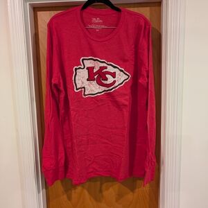 Majestic Long Sleeve Tee in Bold Red